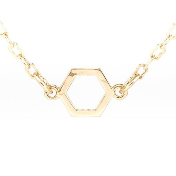 Hexagon Charm Necklace - Picture 2 of 3